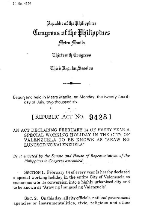 valenzuela day holiday